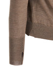 MA'RY'YA Grau Pure New Wool Cardigan