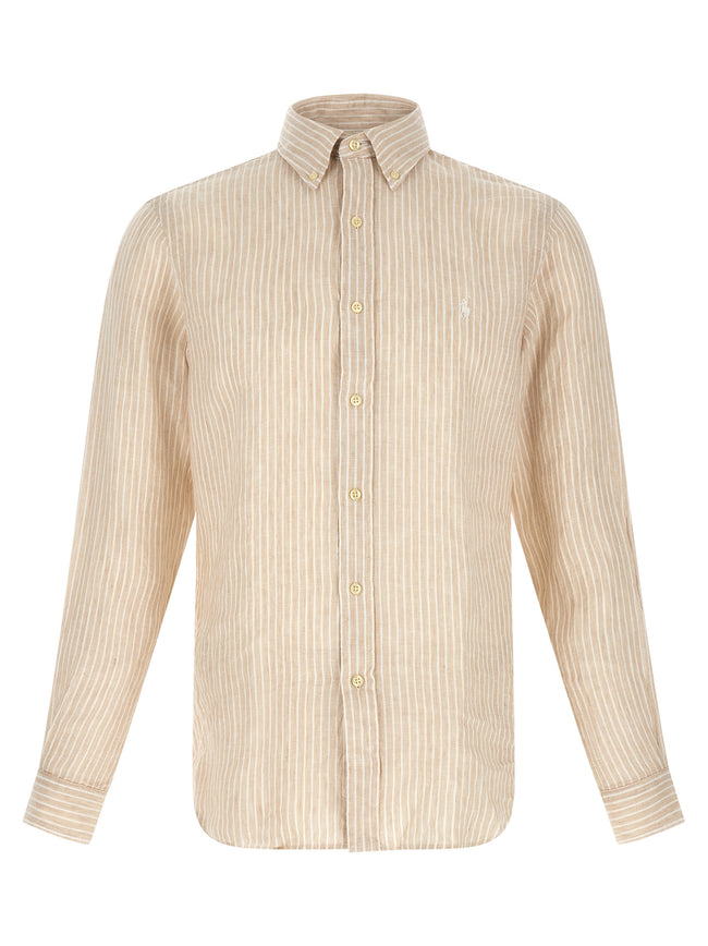 Polo Ralph Lauren Bicolor-Leinenbluse