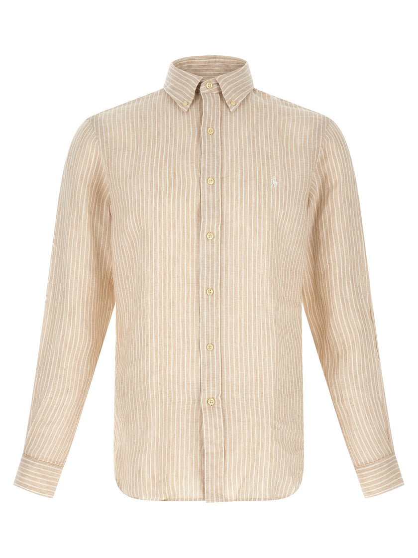 Polo Ralph Lauren Bicolor-Leinenbluse