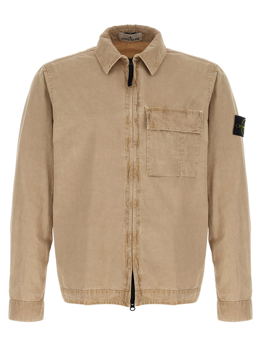Stone Island Beige Baumwollbluse