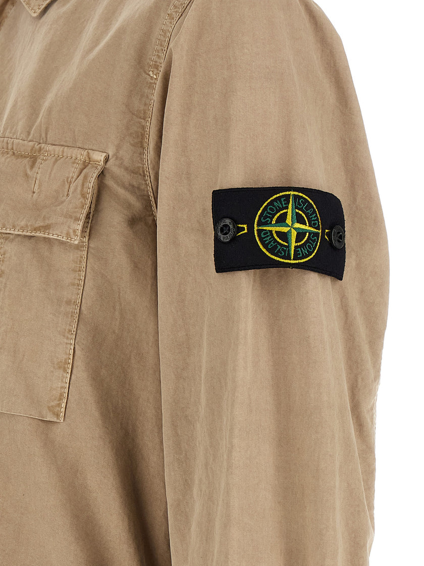 Stone Island Beige Baumwollbluse