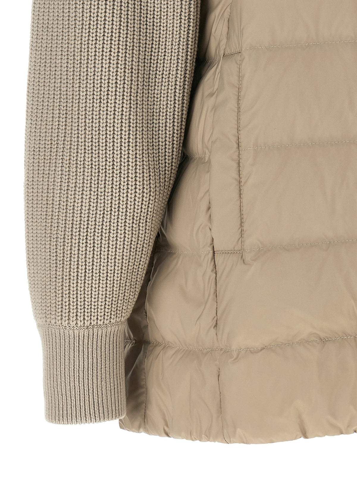 Brunello Cucinelli Beiger Wollmantel