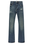 PURPLE Blaue Baumwolljeans im Straight Fit
