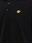 Versace Black Cotton Polo Shirt