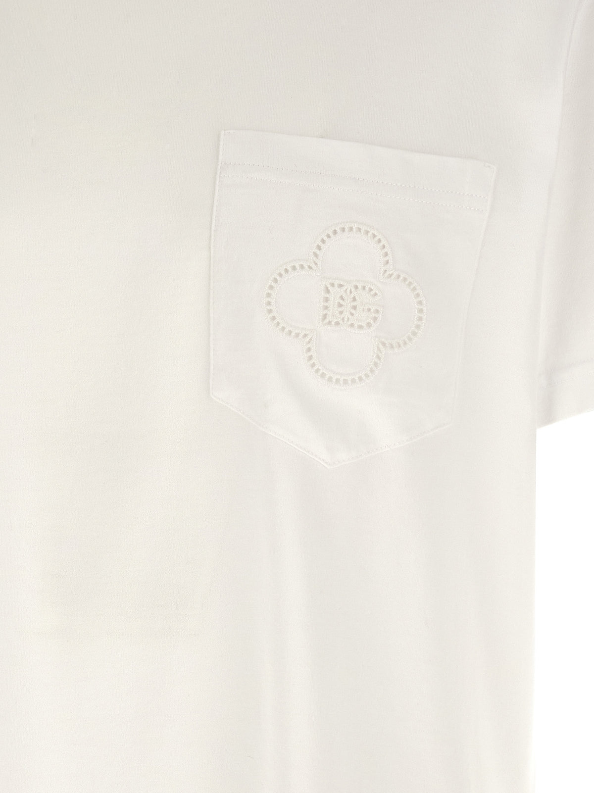 Dolce & Gabbana Weißes Baumwoll-T-Shirt