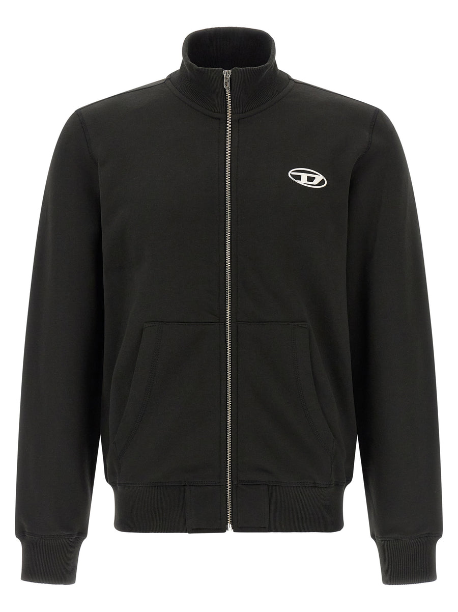 Diesel Black Cotton Sweatshirt