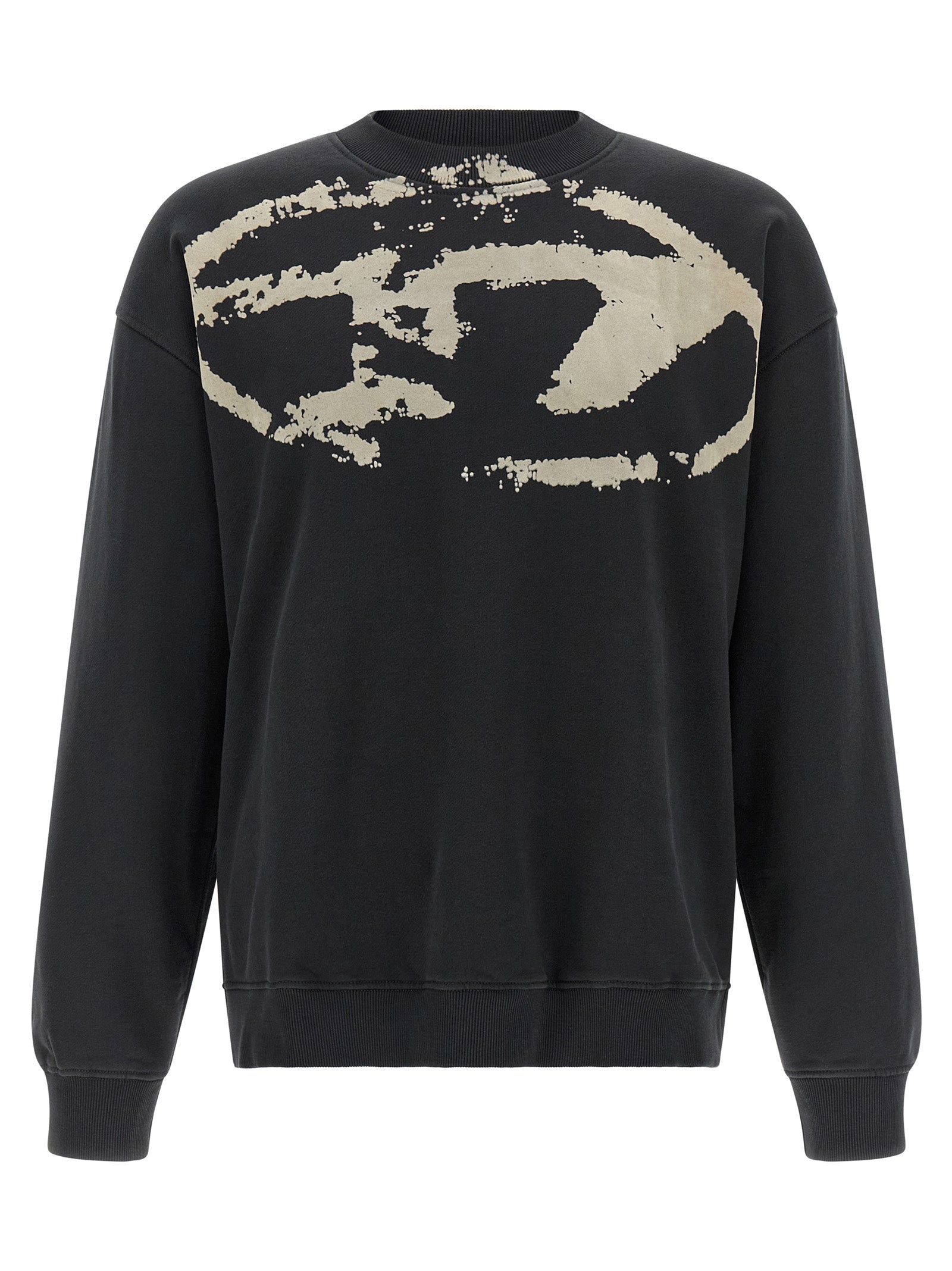 Diesel schwarzes Baumwoll-Sweatshirt
