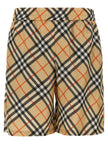 Burberry Beige Satin-Bermudashorts