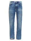 Givenchy Straight-Leg Blue Cotton Jeans