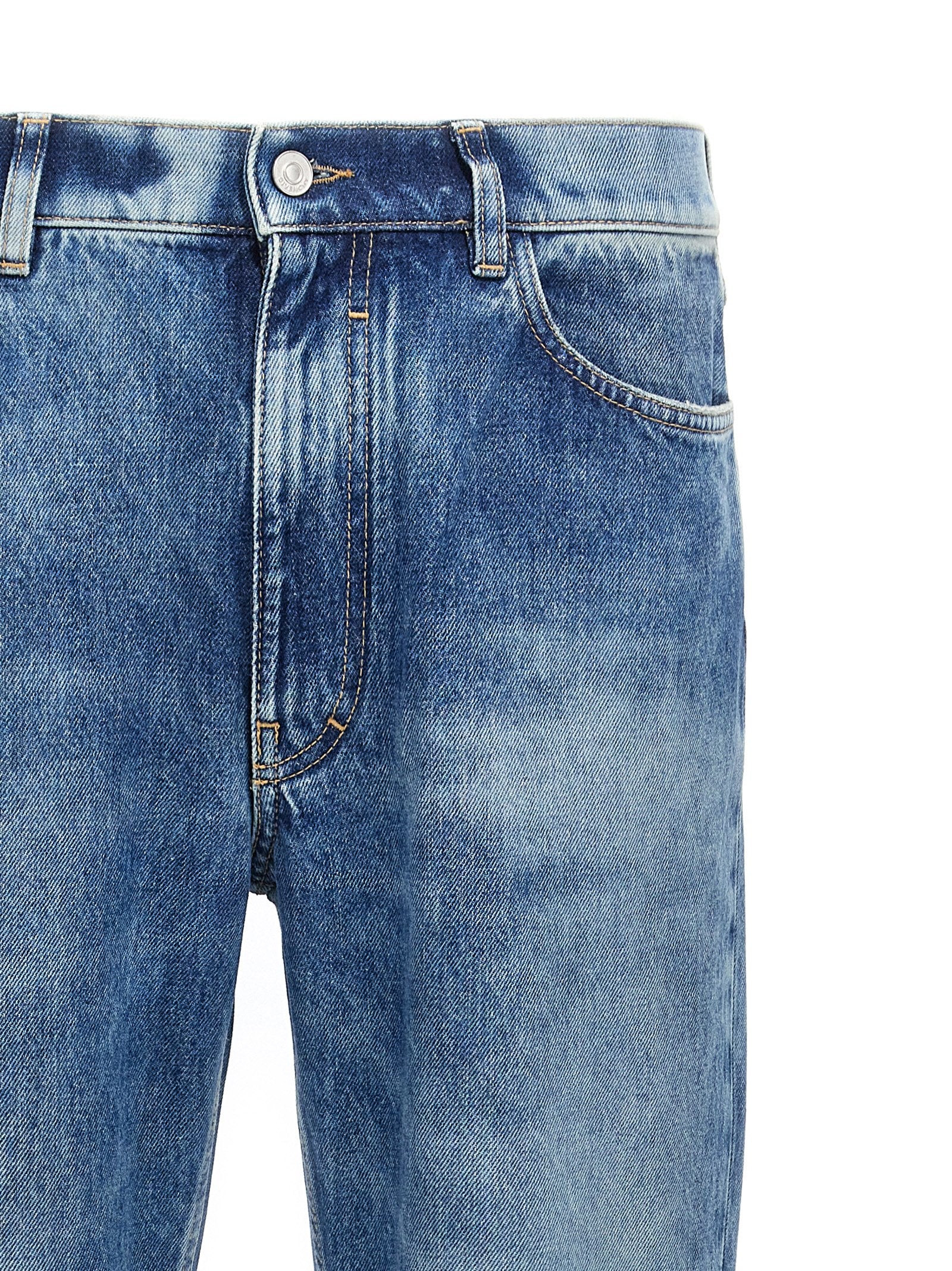 Givenchy Straight-Leg Blue Cotton Jeans