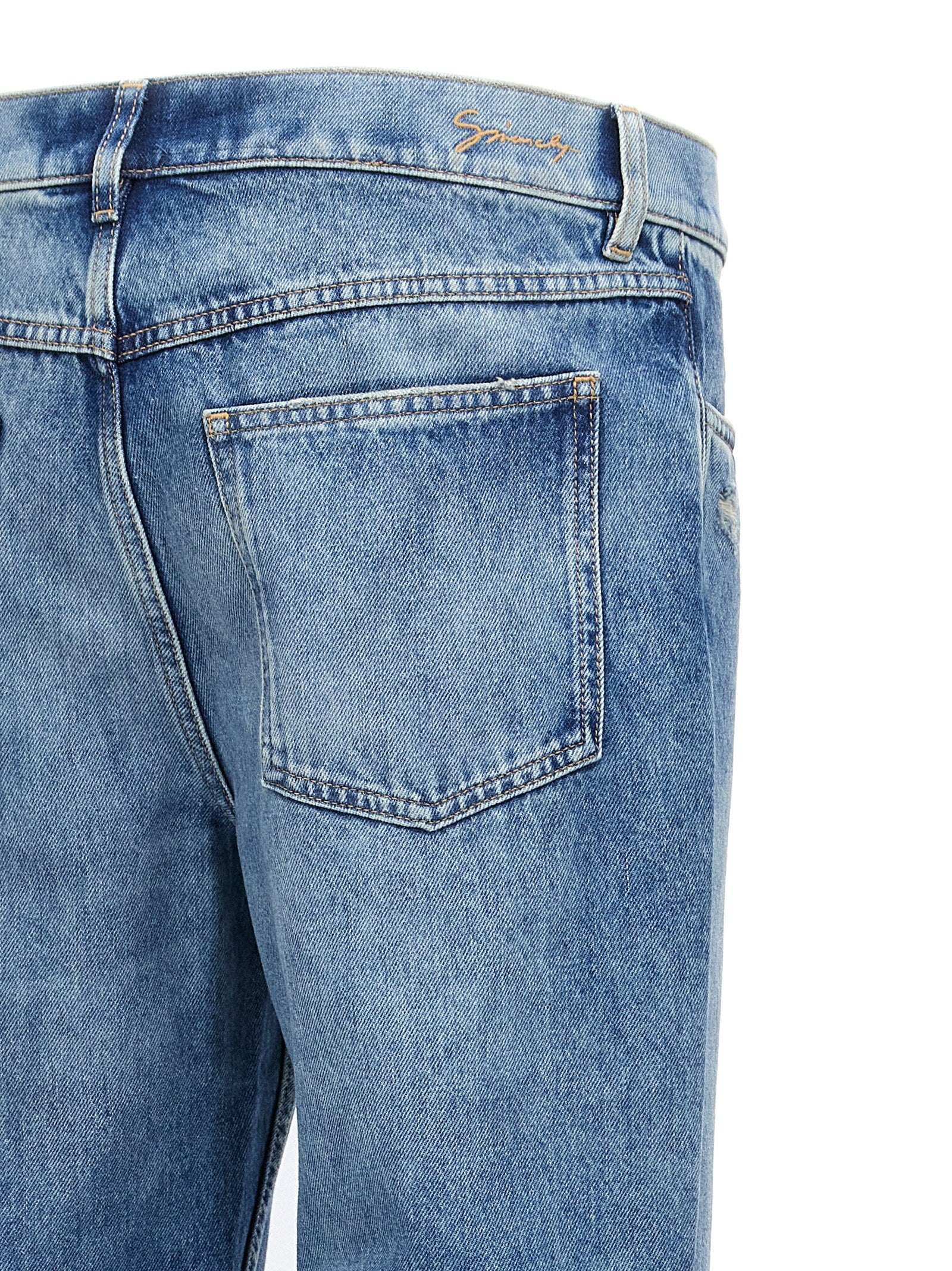 Givenchy Straight-Leg Blue Cotton Jeans