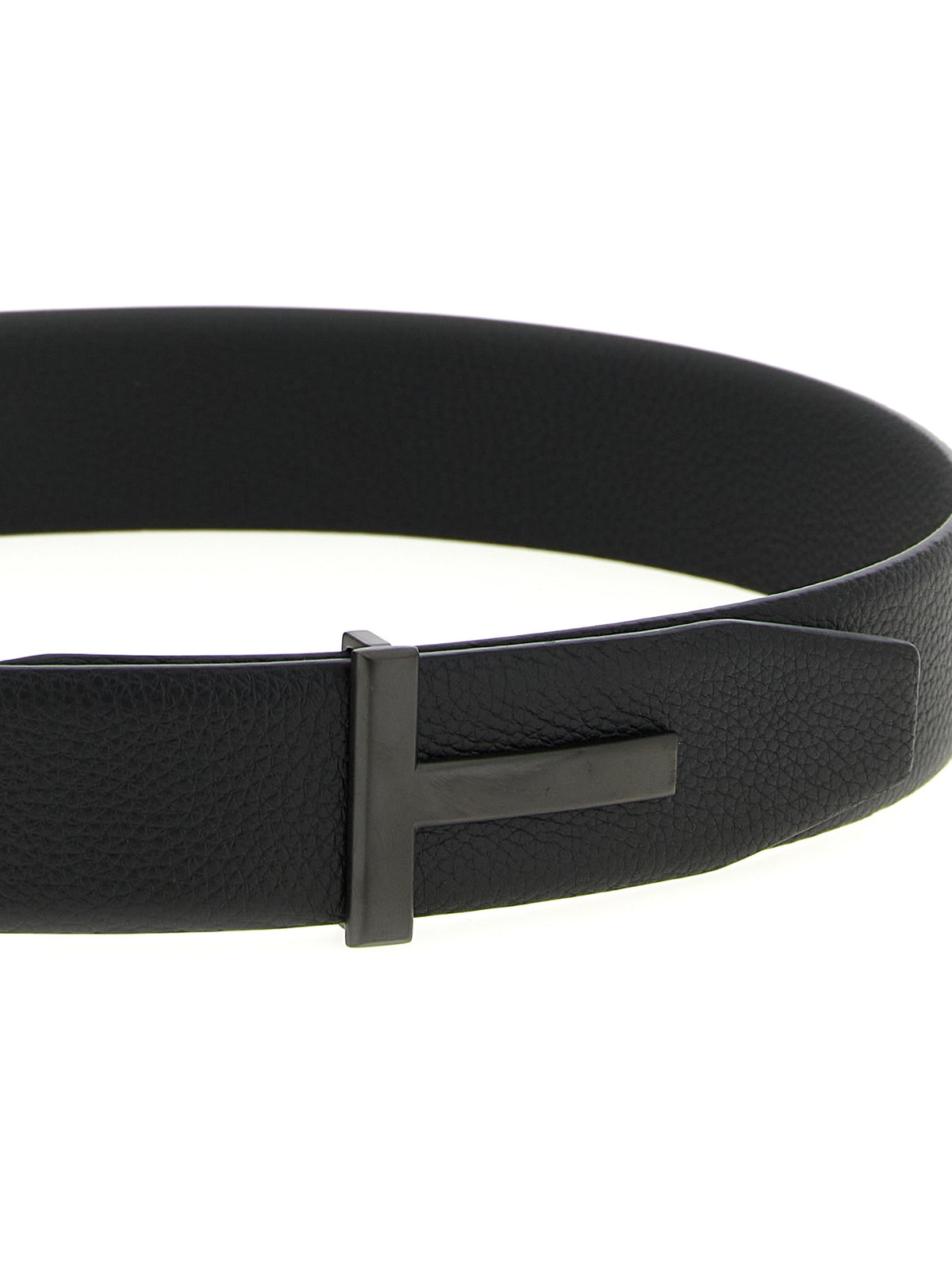 Tom Ford Men's Black Calf Leather Belt