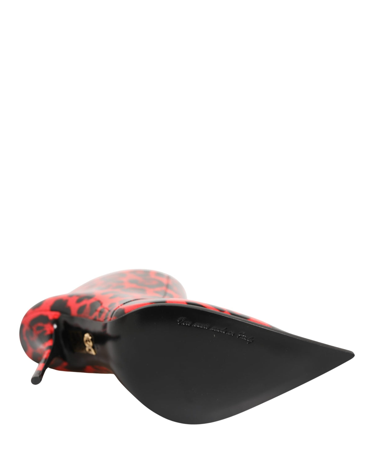 Dolce & Gabbana Red Leopard Print Cardinale Ankle Boots