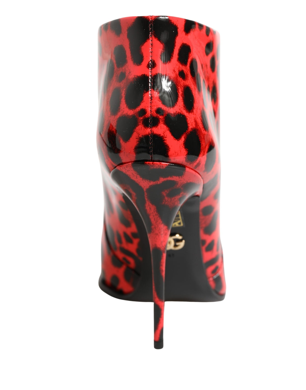Dolce & Gabbana Red Leopard Print Cardinale Ankle Boots