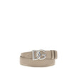 Dolce & Gabbana Beige Kalbsleder Bos Taurus Regular Gürtel