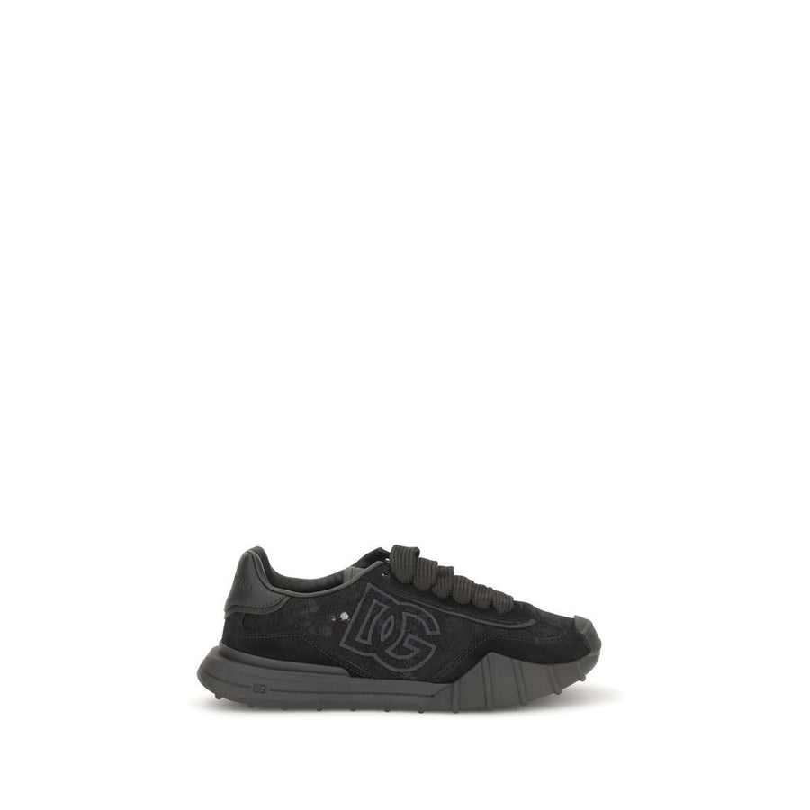 Dolce & Gabbana Black Bos Taurus Calfskin Chunky Sneakers