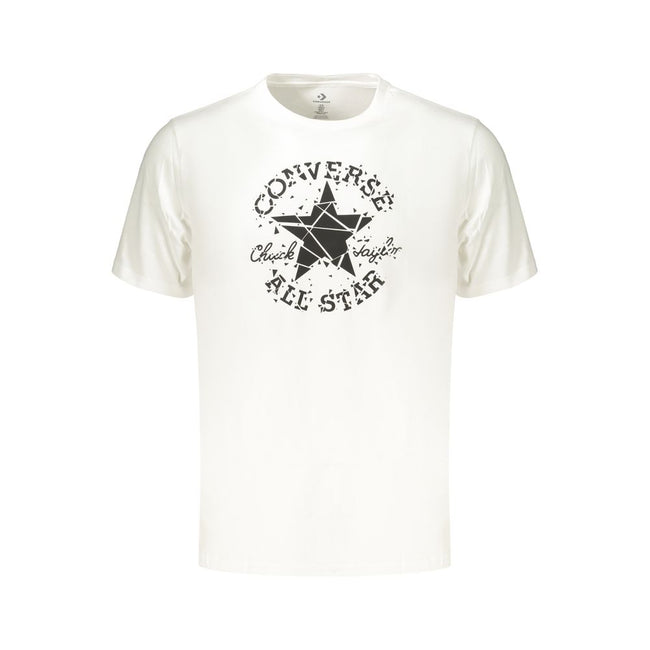 Converse Weißes Herren-T-Shirt aus Baumwolle