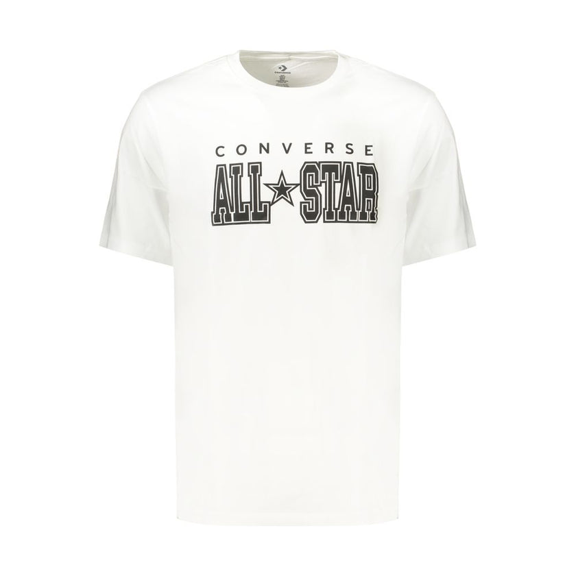Converse Weißes Herren-T-Shirt aus Baumwolle