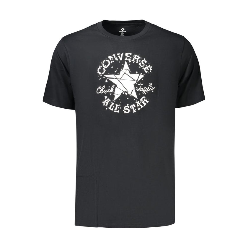 Converse Schwarzes Baumwoll-T-Shirt für Herren
