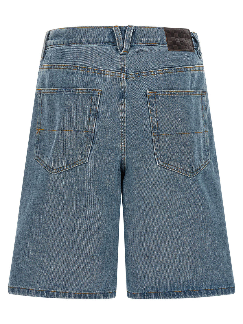 Vans Blue Cotton Bermuda Shorts
