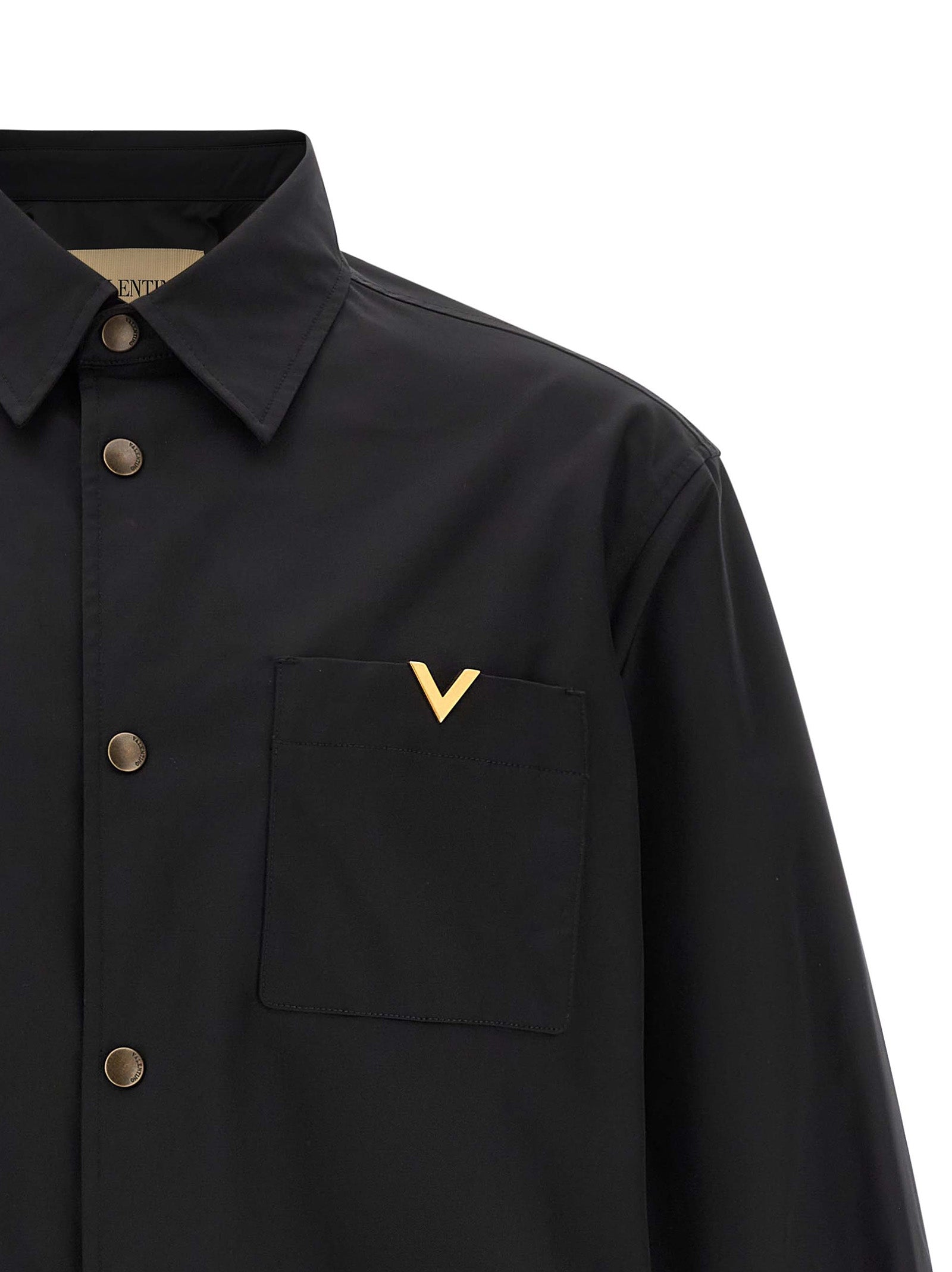 Valentino Garavani Schwarze Polyesterjacke