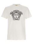 Versace zweifarbiges Baumwoll-T-Shirt