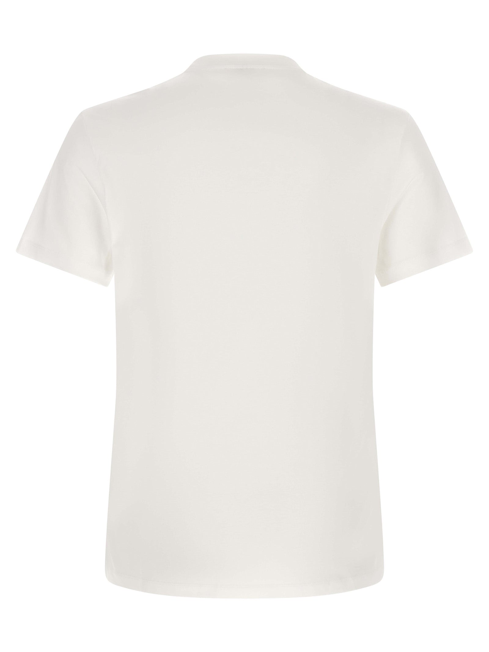 Versace zweifarbiges Baumwoll-T-Shirt