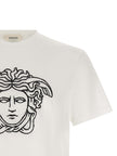 Versace zweifarbiges Baumwoll-T-Shirt