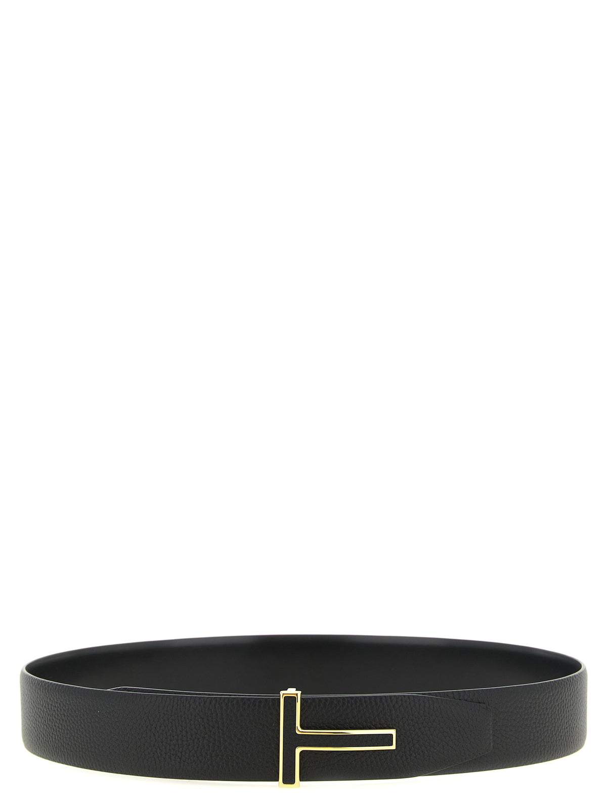 Tom Ford Black Calf Leather Belt Regular
