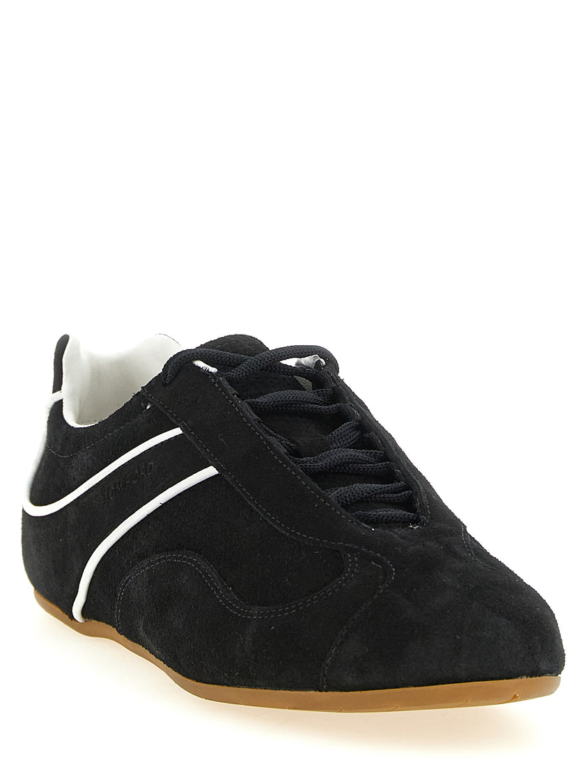 Tom Ford Bicolor-Sneakers aus Kalbsleder
