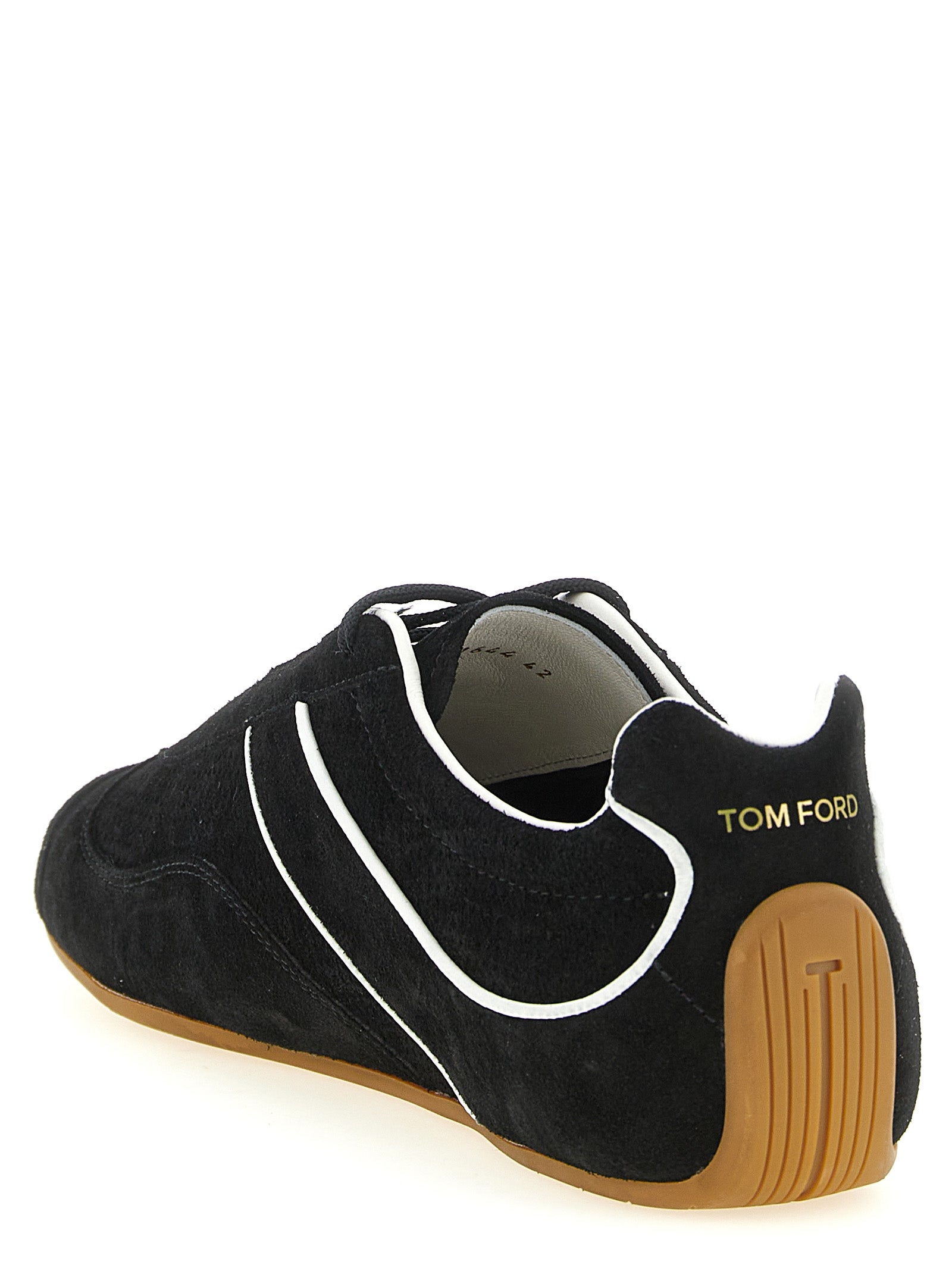 Tom Ford Bicolor-Sneakers aus Kalbsleder