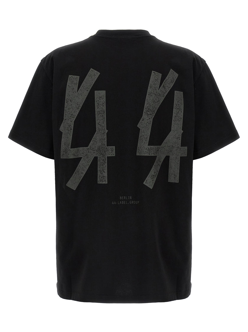 44 Label Group Black Cotton T-Shirt