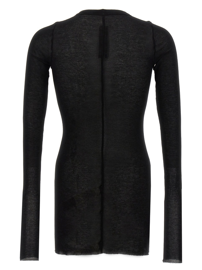 Rick Owens Schwarzes Viskose-T-Shirt