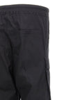 Rick Owens Black Cotton Cargo Pants