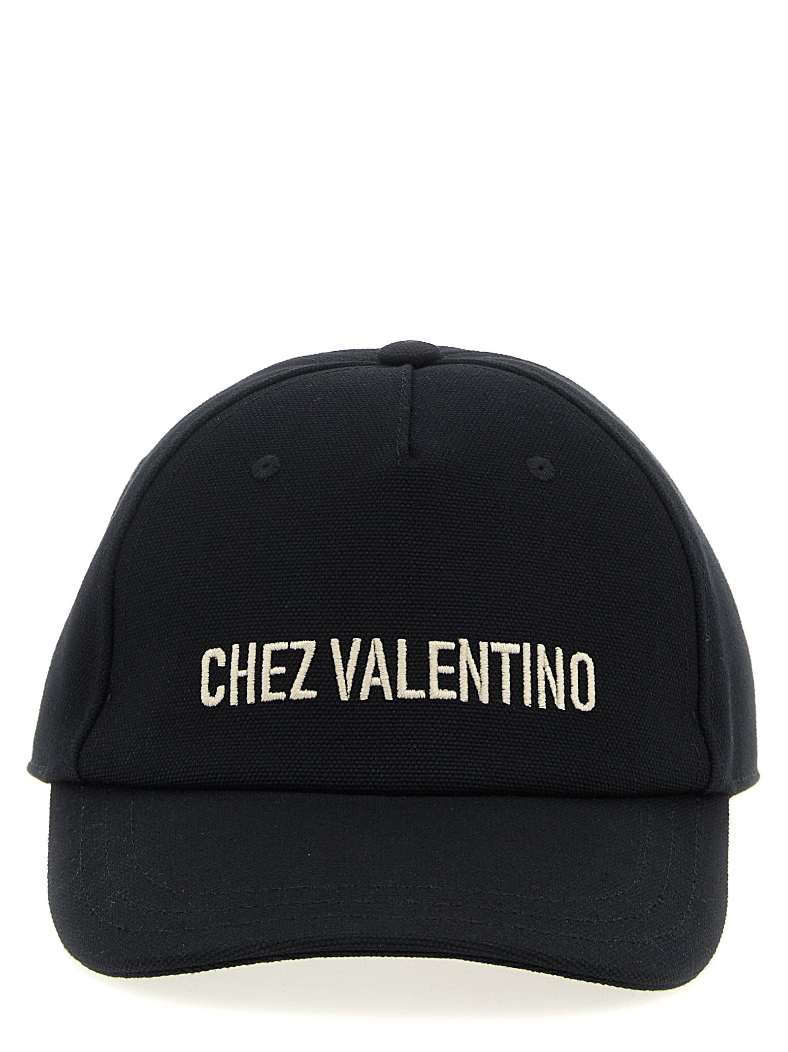 Valentino Garavani Black Cotton Cap (Baseball Cap)