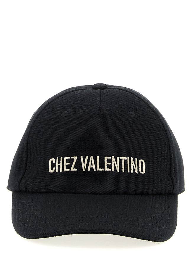 Valentino Garavani Black Cotton Cap (Baseball Cap)