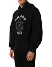 Dolce & Gabbana Schwarzer Baumwollhoodie mit Milano1984 Print