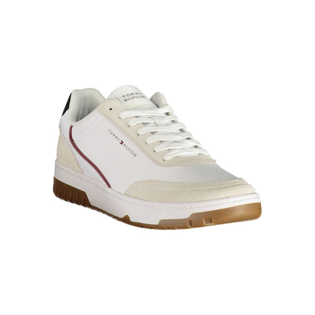 Tommy Hilfiger Herren-Sneaker aus weißem Polyurethan