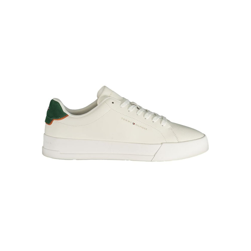Tommy Hilfiger Herren-Sneaker aus weißem Polyurethan