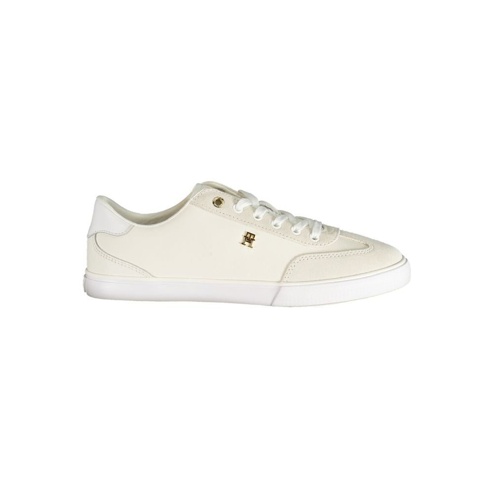 Tommy Hilfiger White Polyester Sneakers