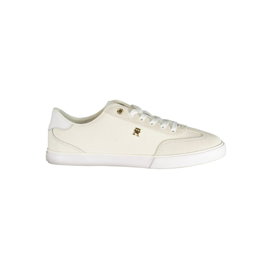 Tommy Hilfiger White Polyester Sneakers