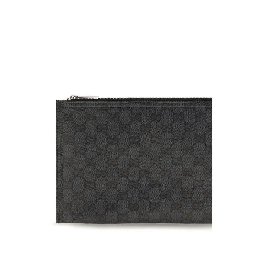 Gucci Schwarze Stoffhandtasche
