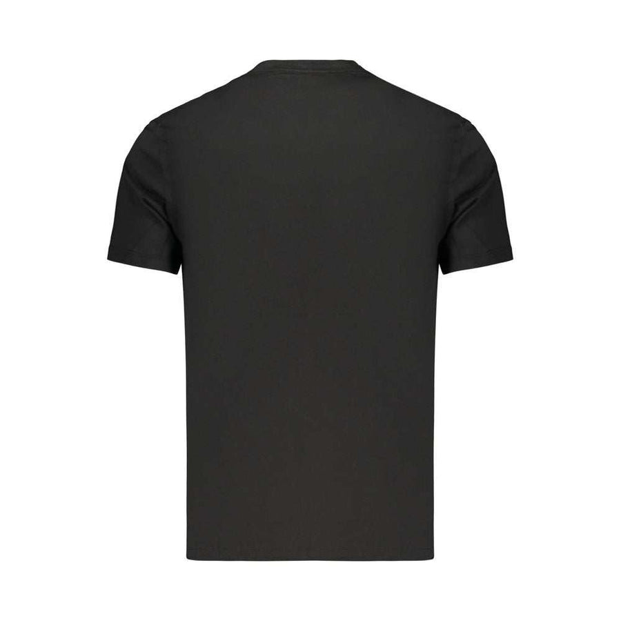 Calvin Klein schwarzes Baumwoll-T-Shirt mit Logo-Print und Rundhalsausschnitt für Herren