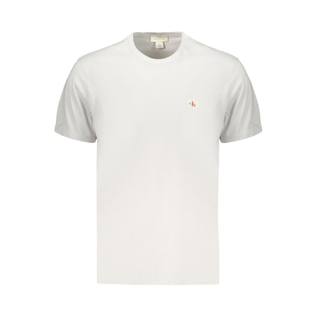 Calvin Klein Graues Baumwoll-T-Shirt für Herren