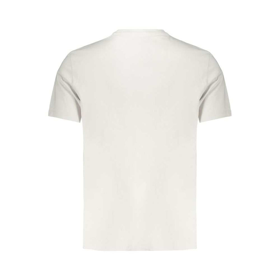 Calvin Klein graues Baumwoll-T-Shirt für Herren mit Applikationslogo und Rundhalsausschnitt