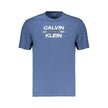 Calvin Klein Blaues Baumwoll-T-Shirt für Herren