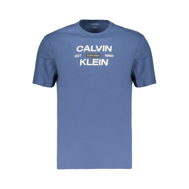 Calvin Klein Blaues Baumwoll-T-Shirt für Herren
