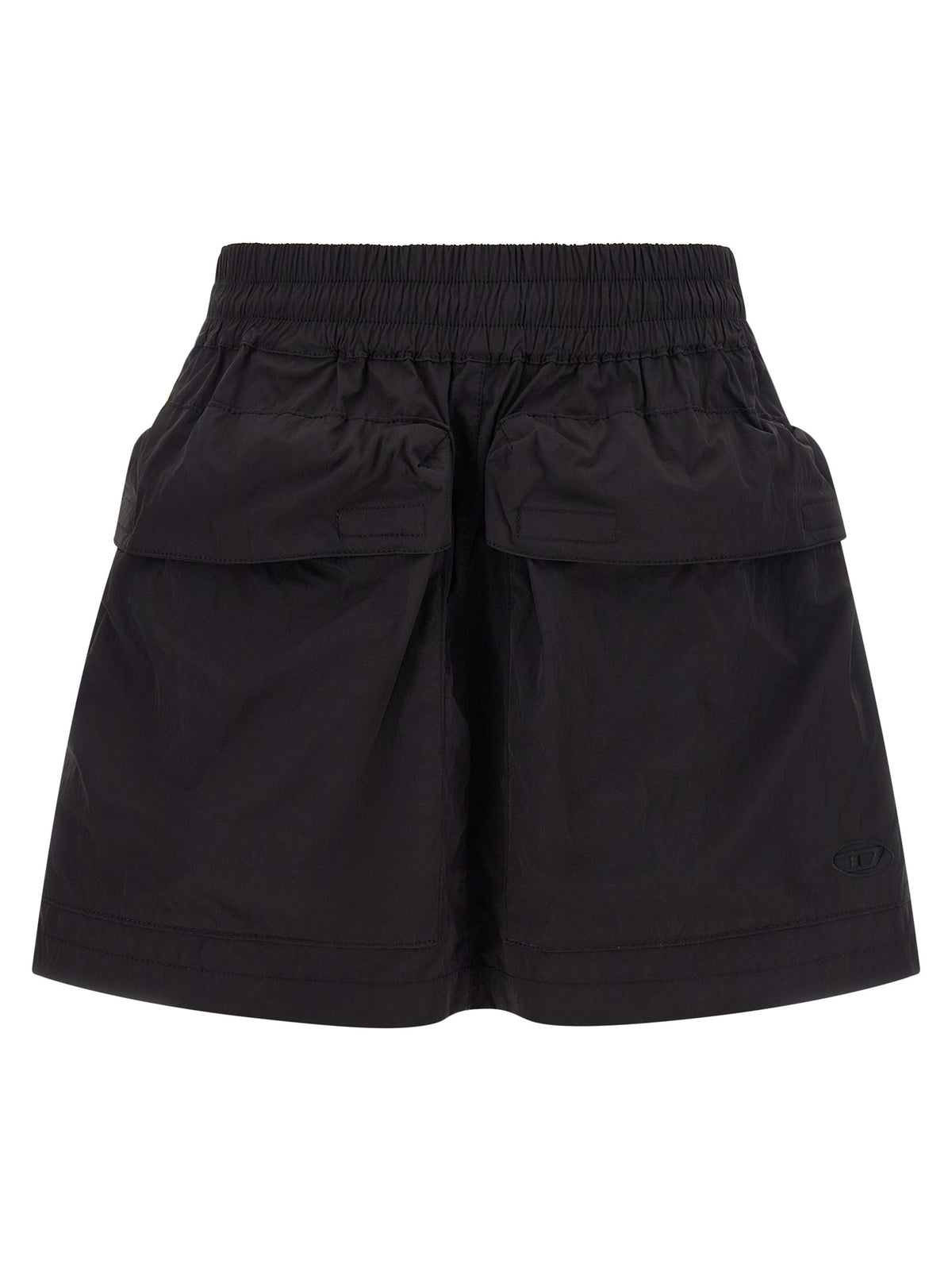 Diesel Long black polyamide skirt