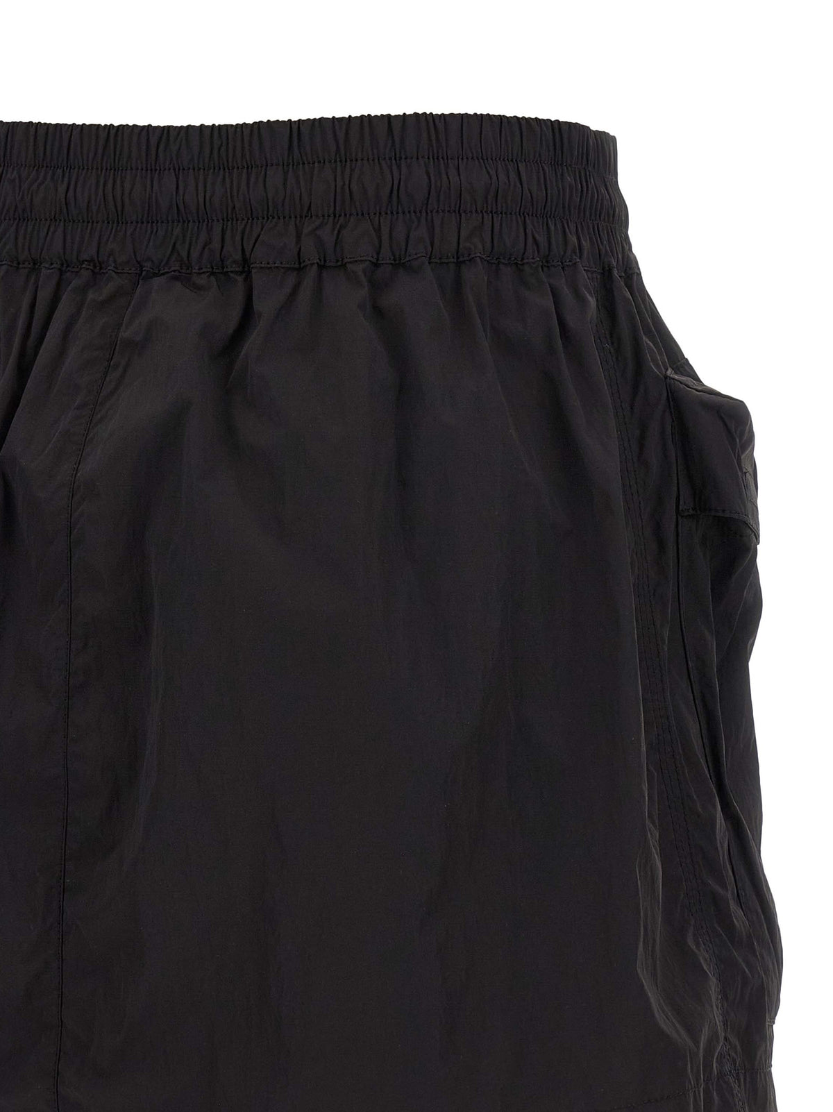 Diesel Long black polyamide skirt