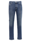 Brunello Cucinelli Slim Fit Jeans aus blauer Baumwolle